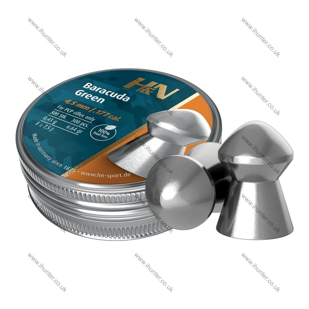 H&N Baracuda Green .177 Lead Free Pellet