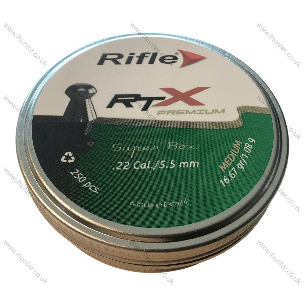 Rifle RTX Premium Medium .22/5.5mm Pellets (Qty 250)
