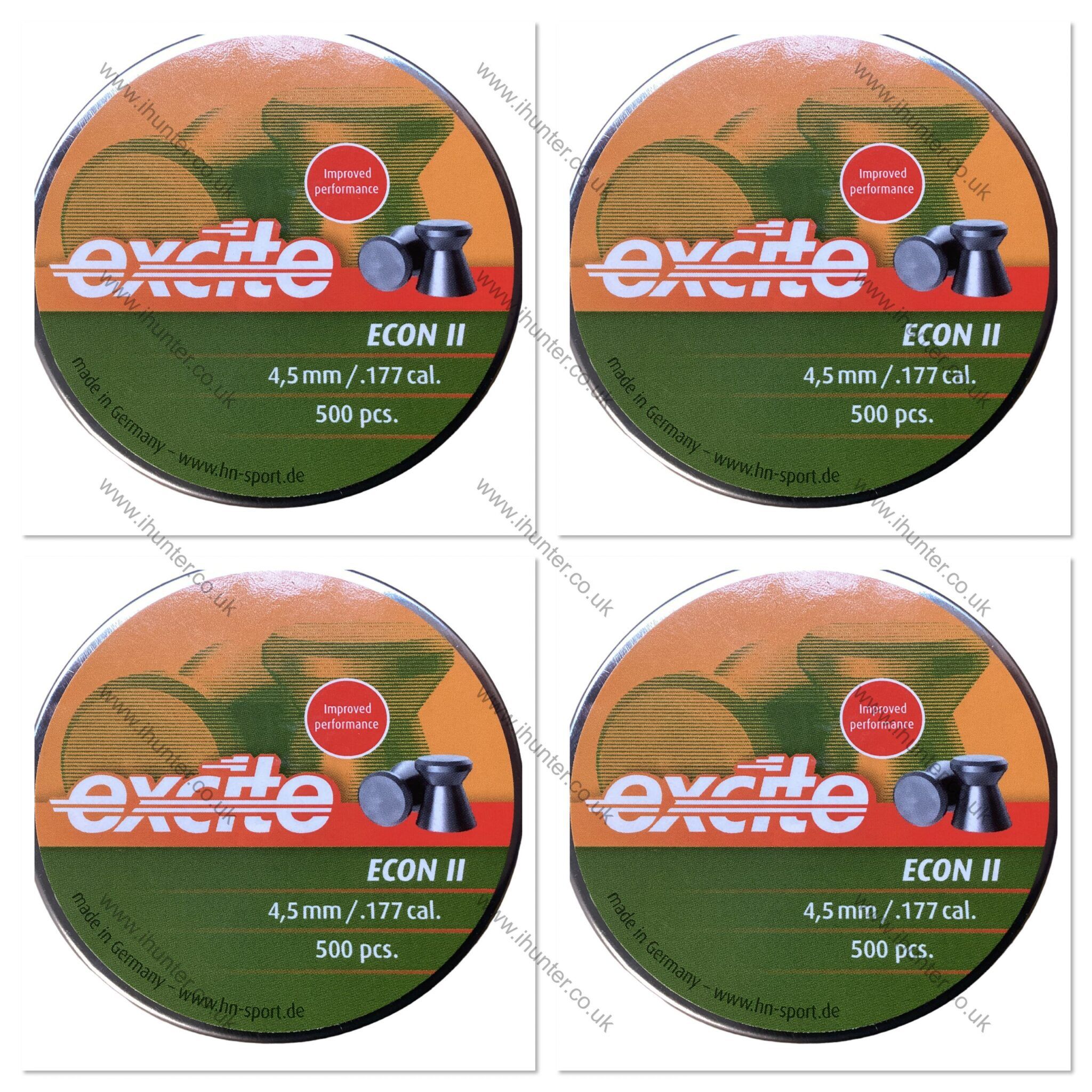 H&N Excite Econ II .177 pellets pack of 4