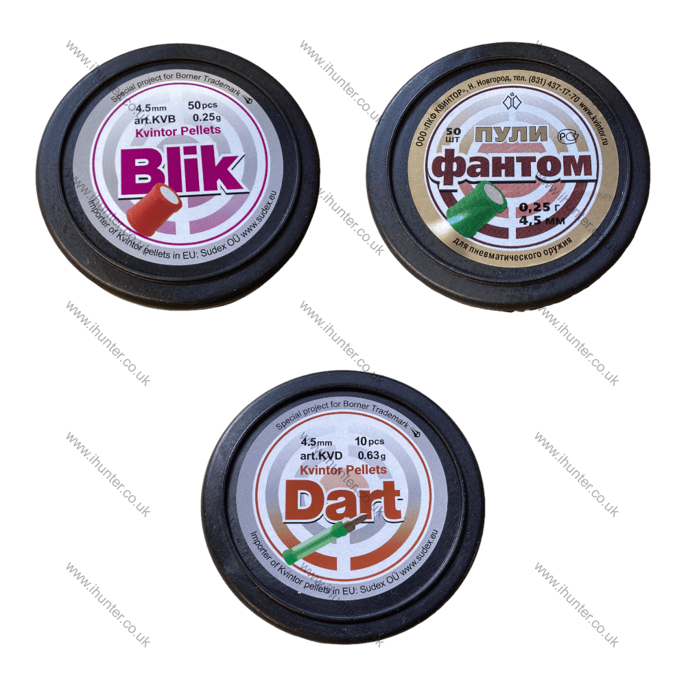 Kvintor Blik, Phantom and Drotik trio pack .177 pellets