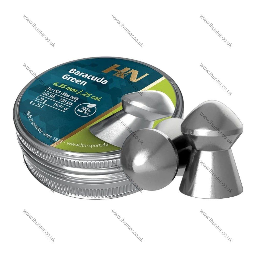 H&N Baracude Green .25 pellet