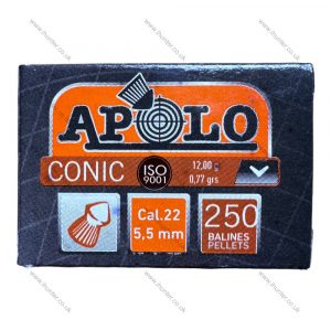 Apolo conic copper plated .22 pellet