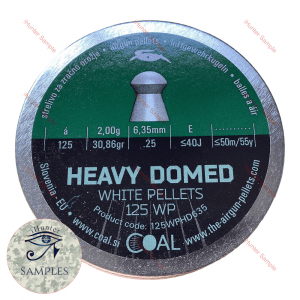 Coal Heavy Domed .25 Pellets Sample