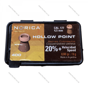Norica Hollow point copper plated .177 pellets