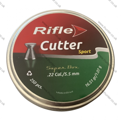 Rifle Cutter Sport .22/5.5mm Airgun Pellets (Qty 250) L445