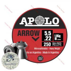 apolo arrow hollow point pellet .22 sample