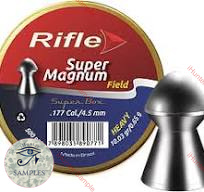Rifle super magnum .177 sample tin pellets