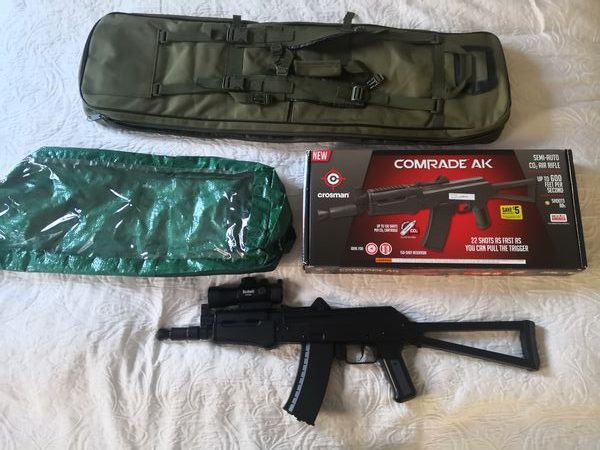 CROSMAN COMRADE AK semi-automatic CO2 BB air rifle. Excellent condition. Used just a few times.