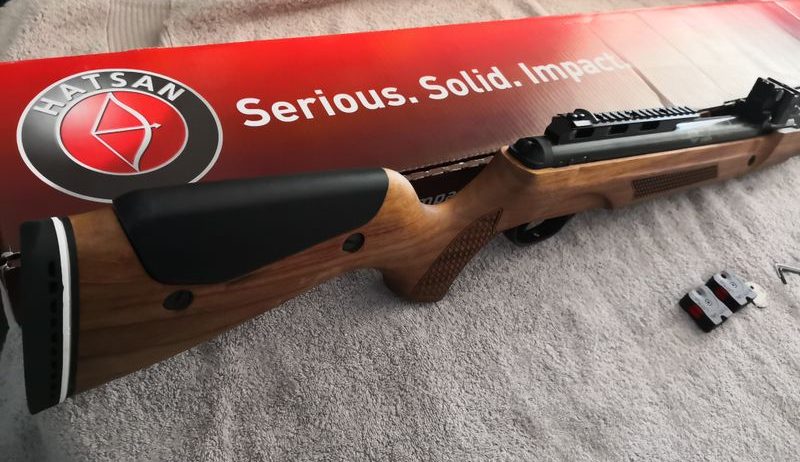 Hatsan Speedfire Multi Shot Break Barrel Air Rifle Walnut Stock .177. Brand new, unused. Unwanted item.