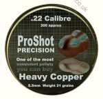 Pro Shot Precision Heavy Copper .22 pellets