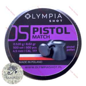 Olympia Shot Pistol Match .177 Pellets Sample