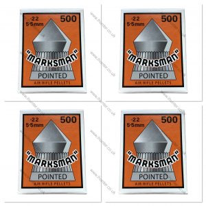 Marksman .22 pointed pellets box value pack of 4